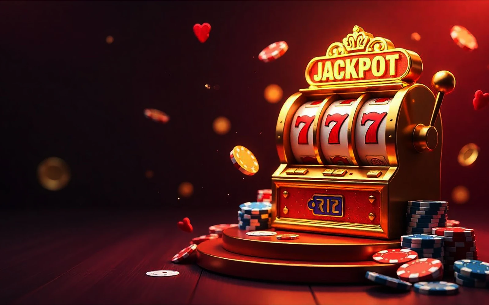 Ilustrasi permainan slot mobile dengan reel bercahaya