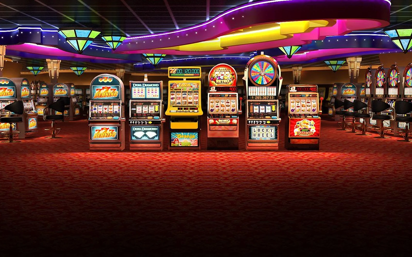 Tampilan slot mobile dengan kontrol reel dan simbol bonus
